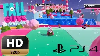 Fall Guys | Tropezones en Dia Nevado Victory Gameplay | PS4 60 FPS 720p HD