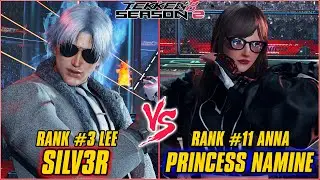 TEKKEN 8 | SILV3R (RANK #3 LEE) vs PRINCESS NAMINE (RANK #11 ANNA) | TEKKEN 8 RANKED MATCH