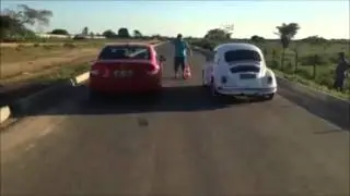 RACHA - FUSCA VS CIVIC