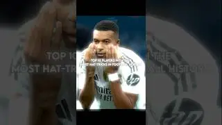 Top 10 Players with the most Hat-tricks in football history 💀⚽ || #shorts #football #edit #viral