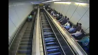 Escalator brake failure causes uncontrolled acceleration