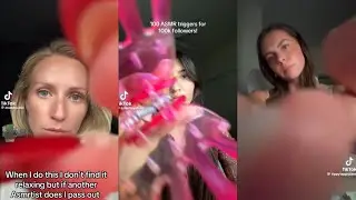 my favourite asmr tiktok pt.2 (actual camera touching)