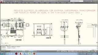 PROJETO EL&Eacute;TRICO SE ABRIGADA ENTRADA SUBTERR&Acirc;NEA TRAFO SECO AT&Eacute; 500KVA