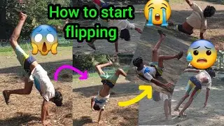 How to start flipping 🤸&zwj;♀️[6 basic flip learn at home] #fitness #gym