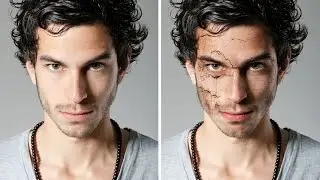 How to create cracked skin in Photoshop