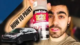 How To Paint Plastic Car Parts/Side Skirts (2018 Subaru Impreza)