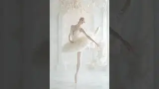 AI Aesthetic Studio | Ethereal Ballet in White Chandelier Hall ✨