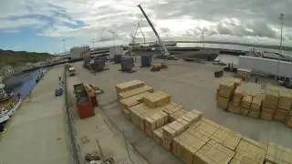 Scrabster Harbour - JGC Containers - 22/05/16 - Rampion Windfarm