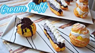 Cream Puff recipe | Chocolate eclair