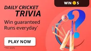Amazon Daily Cricket Trivia Quiz Answers Today | 20 May 2022