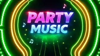 Party lights effect on screen with music 🥳 Colorful night disco