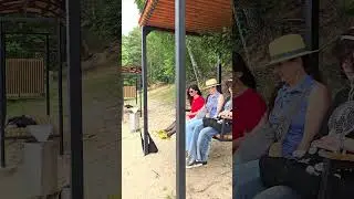 At a swing by Neman river in Grodno Belarus June 23 2025 #swing #family #belarus