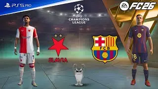 FC 26 - Barcelona vs Slavia Praha | UCL 25/26 | David Moses vs Raphinha epic battle
