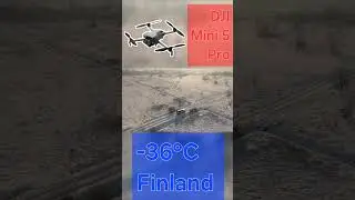 Красота Арктики ❄️ Полет на DJI Mini 5 Pro при температуре -36&deg;C в Финляндии