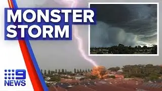 West Coast battered by sudden storm surge | Nine News Australia