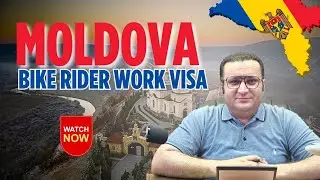 Moldova Bike Rider Sticker Work Visa 2025 | Moldava Work Permit |#jobs #workvisa #moldova