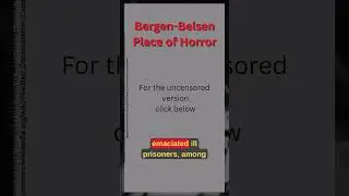 British forces liberate the Bergen Belsen concentration camp | Chronicle 15.04.1945 | censored