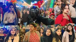 🎄PARK STREET CHRISTMAS FESTIVAL 🎄 🥰 CUTE GIRL HELMET REACTION 🥰 ALLEN PARK VIEW  #reactionvideo