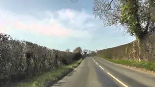 Driving Along The B4214 Between Staplow & Castle Frome, Herefordshire, England 23rd March 2012