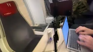 REAL TIME work on train with me (no music): 1 HOUR