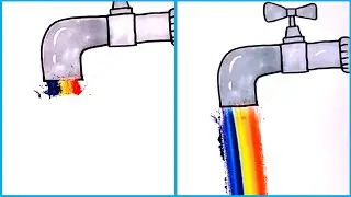 Creative Colorful Art Idea | easy | #SGartroom #Shorts