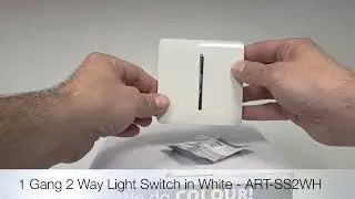 Unboxing the Trendi Switch 1 Gang 2 Way Chrome Rocker Light Switch in Ice White - ART-SS2WH