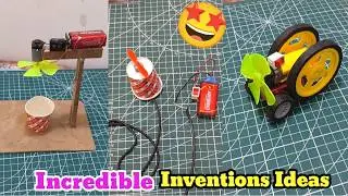 3 Simple Inventions With DC motor|Awesome DC Motor Life Hacks|Craft Ideas