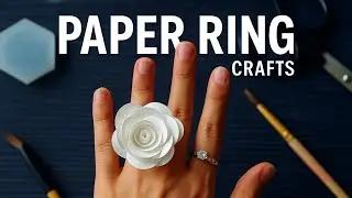 DIY cute paper rings | step-by-step tutorial 