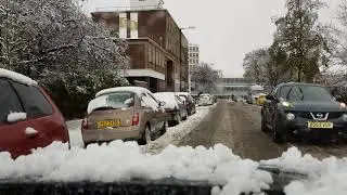 Driving Skoda Kodiaq 2017 in Snow
