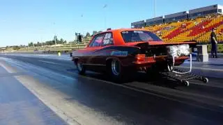 Ali Ryans Mental HB torana getting loose on 10.5's, Micks motorsport