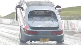 Toyota MR2 Huge Wheelie at Santa Pod