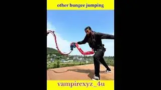 bungee jumping people different reaction 💀 #viral #tranding #shorts #shortvideo