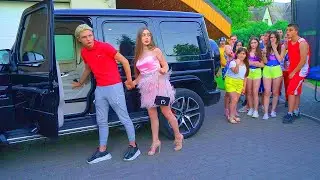 Sekretna romantyczna randka Diany i Smile. Szkolna miłość na obozie letnim. VLOG cheerleaderek