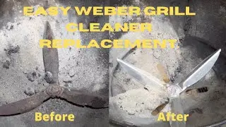 How to repair/replace charcoal Weber grill cleaning system