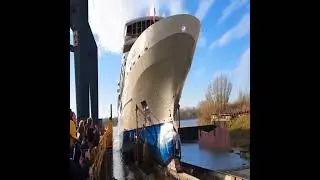Big Sea Ships Launch Compilation