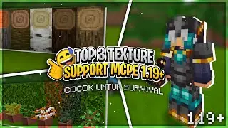 Top 3 Texture Pack Cocok Untuk Survival || Support MCPE 1.19+