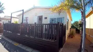 Double Aitana Park Home For Sale on Camping Almafra Caravan Park In Benidorm, Costa Blanca, Spain.