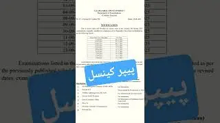 Aiou Paper Cancel Notification Announced Spring 2025