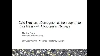 Cold Exoplanet Demographics with Microlensing Surveys - Matthew Penny (LSU)
