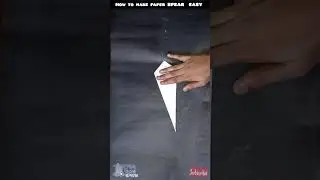ORIGAMI SPEAR EASY TUTORIAL Diy PAPER SPEARORIGAMI WEAPON CRAFTHOW TOMAKE SPEAR FORM PAPER #shorts