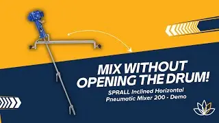Smart Mixing in Closed Drums &ndash; SPRALL Inclined Horizontal Pneumatic Mixer 200 | Brightpack