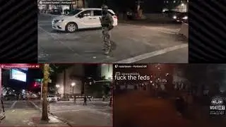 Unmarked Van with Feds Portland 7/30