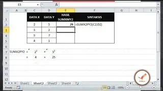 Addition of the Sum of Squared Values in Two Arrays in Excel (SUMX2PY2 Function) | Excel Tutorials