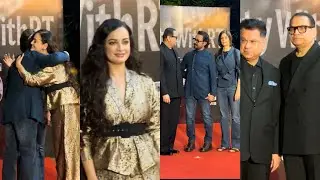 Aamir Khan With Gf Meet Dia Mirza And Ramesh Taurani  At Ramesh Taurani Birthday Party in Mumbai 