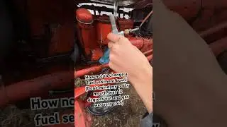 Wrong way to change a fuel sediment bowl. (1949 ford 8n)