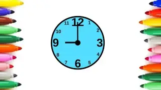 How to draw a clock/how to draw a clock easy ⌚⏰