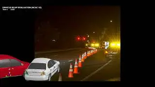 Work Zone Vehicle-vehicle Crash Simulation - Surrogate Measures of Safety