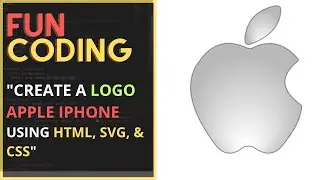 Create a Logo "Apple iPhone" using HTML, SVG and CSS