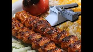 Kebab maker - easy kabab maker - kabab koobideh recipe . Persian kebab
