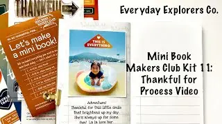 Everyday Explorers Co: 2022 Mini Book Makers Club Kit 11 | Process Video #everydayexplorersco